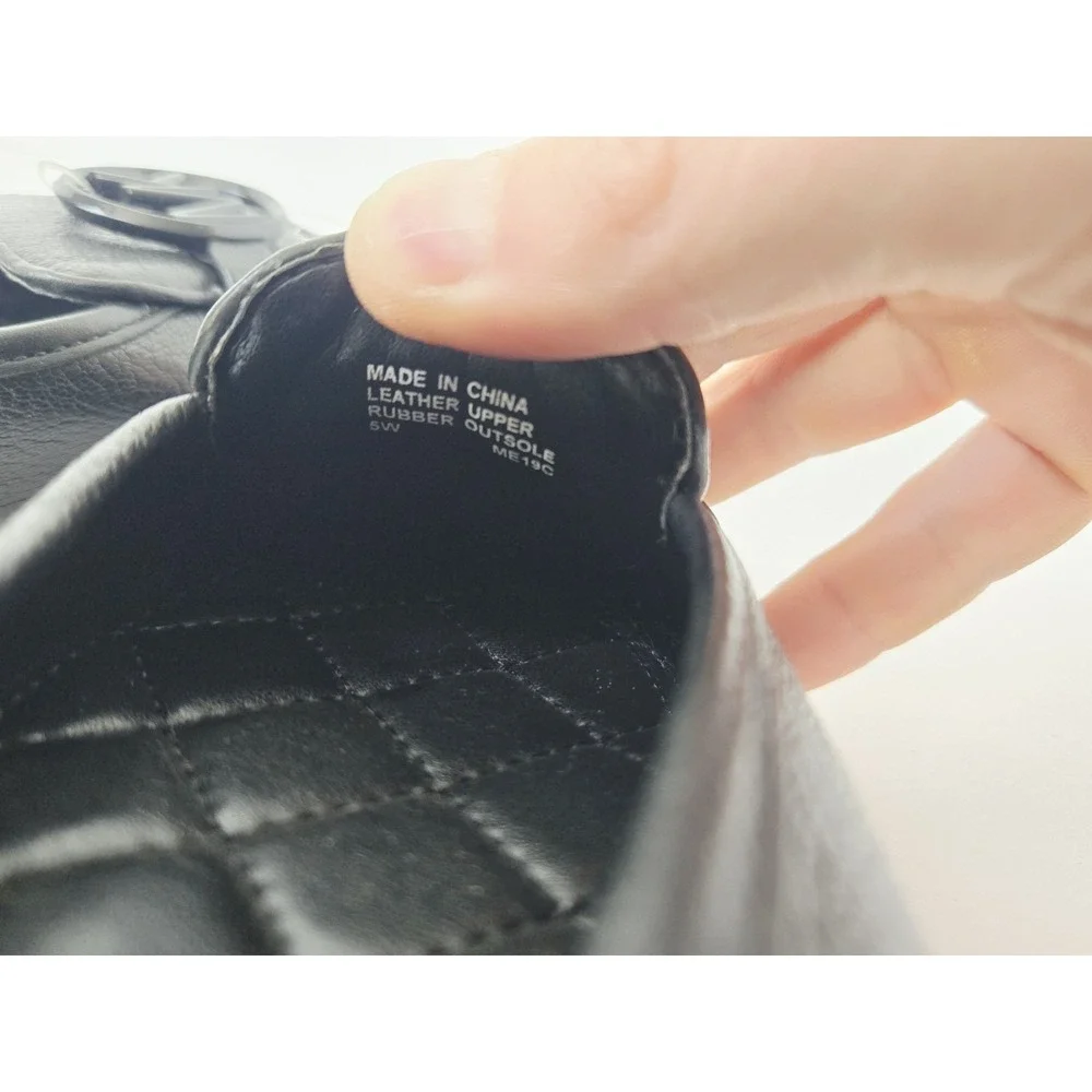 Michael‎ Kors Ballet Flats black MK Logo New  sz 5